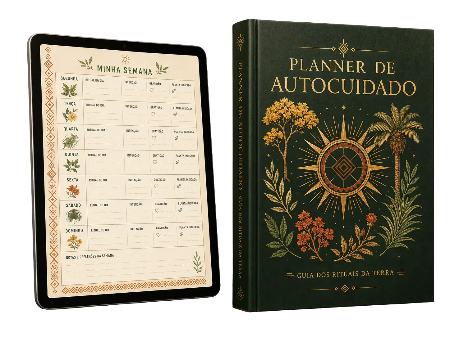 Mockup Planner de Autocuidado Semanal