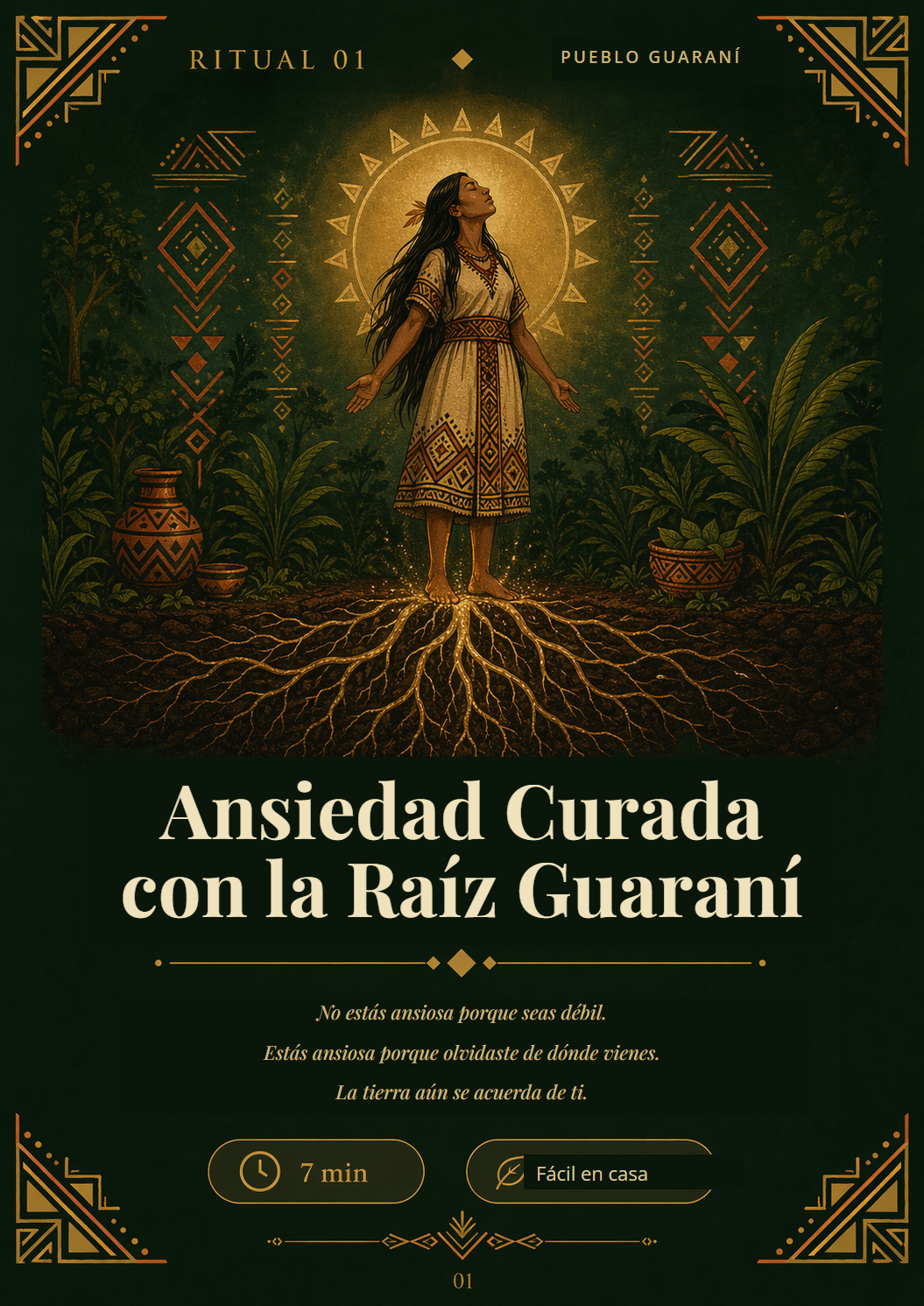 Ritual 01 — Ansiedad Curada con la Raíz Guaraní